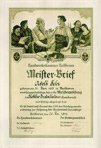 Meisterbrief-Adolf-Selz-1948 Meisterbrief-Adolf-Selz-1948